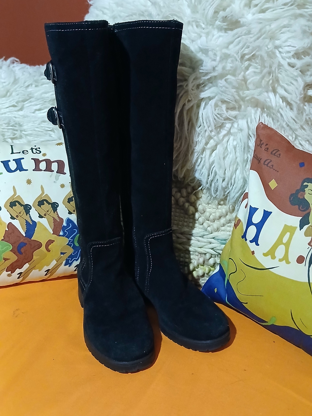 Aerosoles Black -Knee Suede Boots
